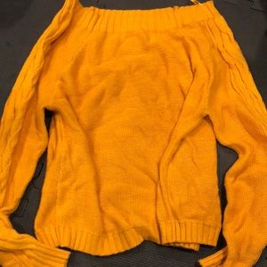 Dark yellow sweater